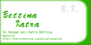 bettina katra business card